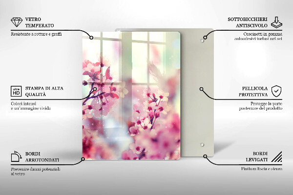 Kuchynská doska zo skla Doska z tmavého dreva