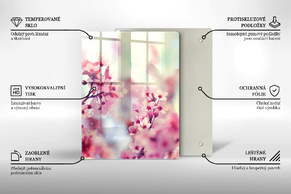 Kuchynská doska zo skla Doska z tmavého dreva