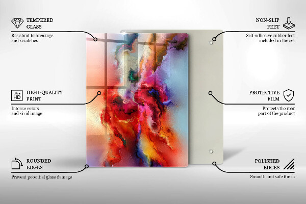 Kuchynská doska zo skla Káva a fazuľa