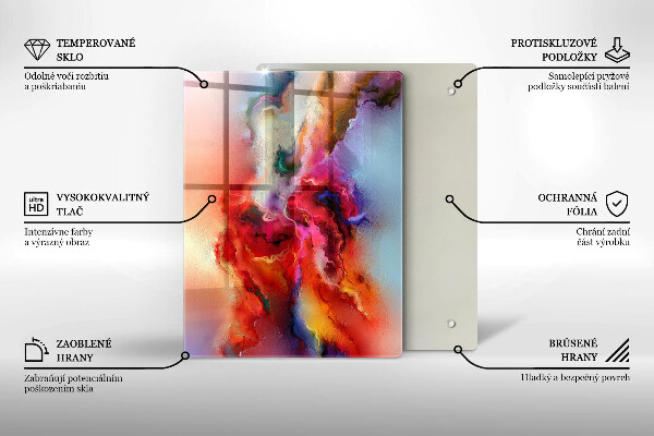 Kuchynská doska zo skla Káva a fazuľa