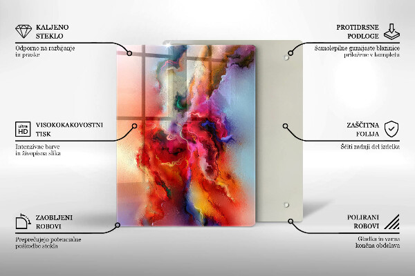 Kuchynská doska zo skla Káva a fazuľa