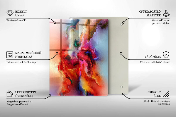 Kuchynská doska zo skla Káva a fazuľa