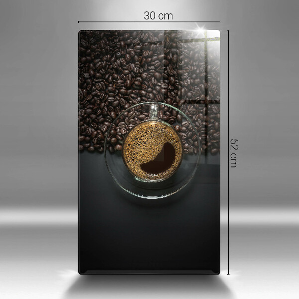 Kuchynská doska zo skla Káva a fazuľa