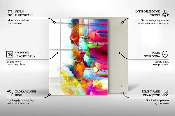 Kuchynská doska zo skla Ovocie avokáda