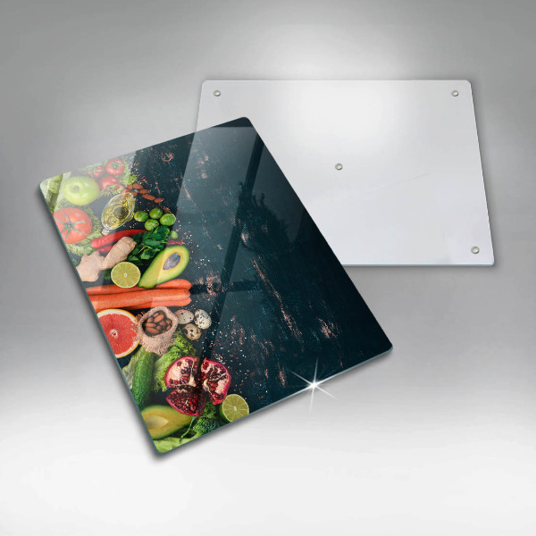 Kuchynská doska zo skla Ovocie a zelenina