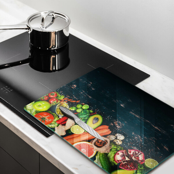 Kuchynská doska zo skla Ovocie a zelenina