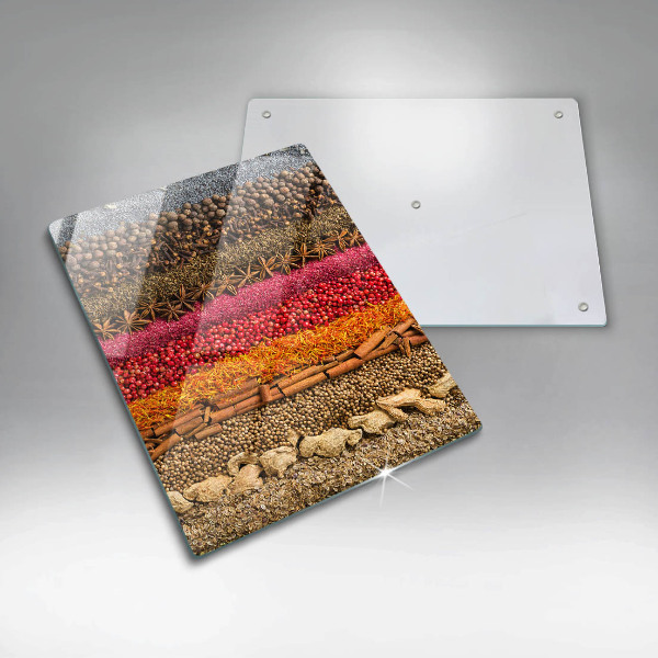 Kuchynská doska zo skla Farebné korenie