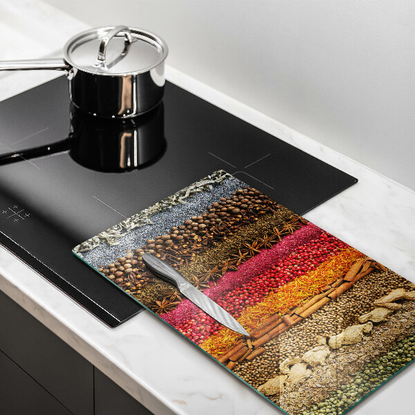 Kuchynská doska zo skla Farebné korenie