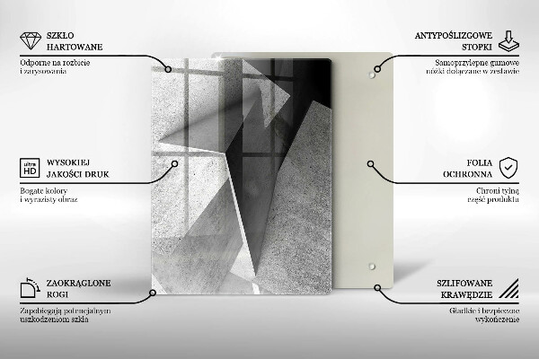 Sklenená doska na krájanie Textúra dreva