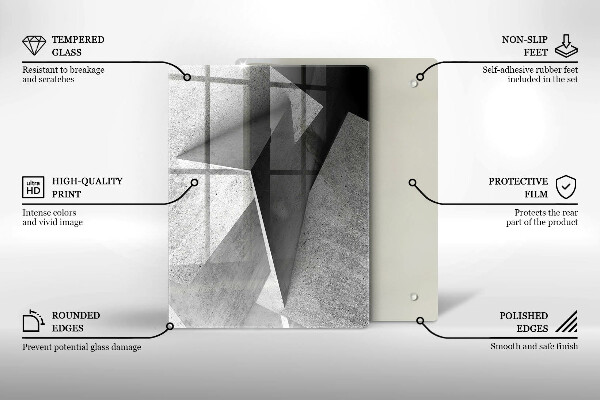 Sklenená doska na krájanie Textúra dreva