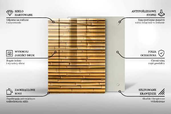 Kuchynská doska zo skla Kovové tvary