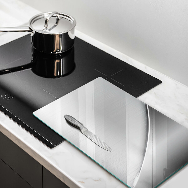 Kuchynská doska zo skla Kovové tvary