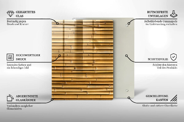 Kuchynská doska zo skla Kovové tvary