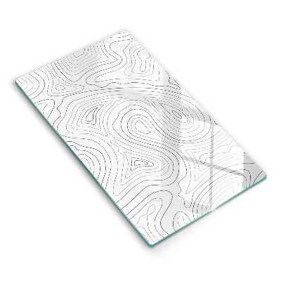 Kuchynská doska zo skla Abstraktné tvary