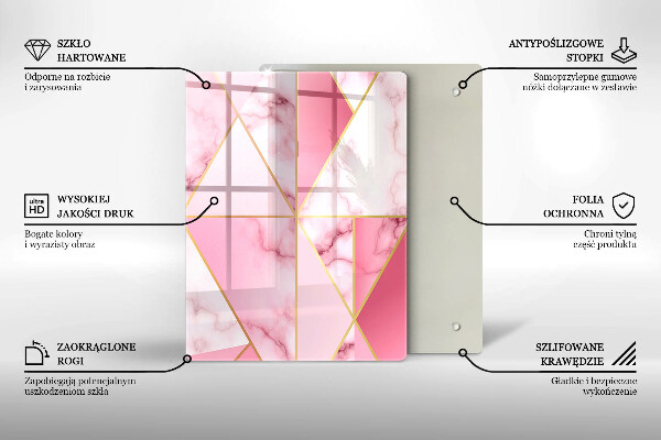 Kuchynská doska zo skla Boho geometrické tvary