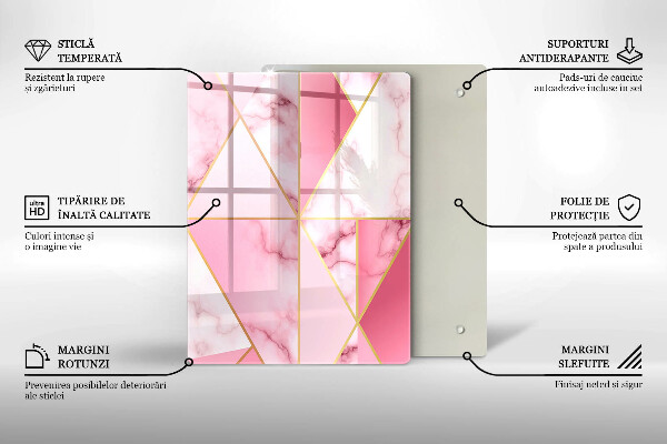 Kuchynská doska zo skla Boho geometrické tvary