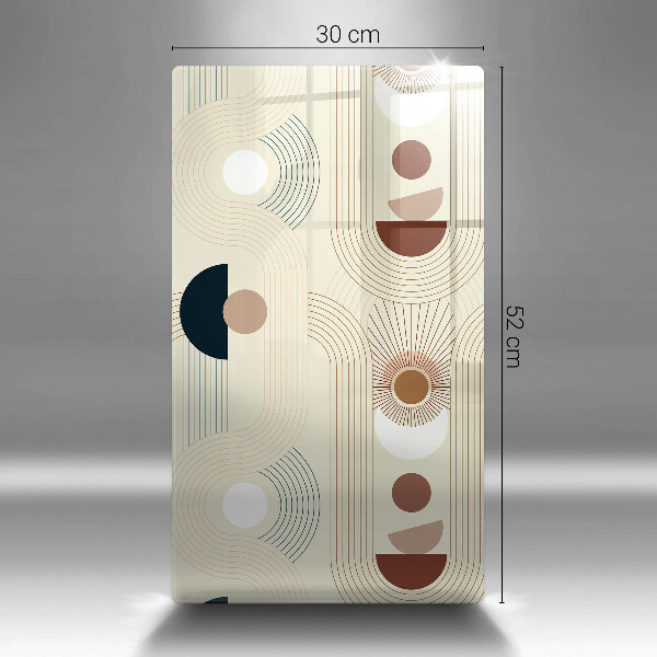 Kuchynská doska zo skla Boho geometrické tvary