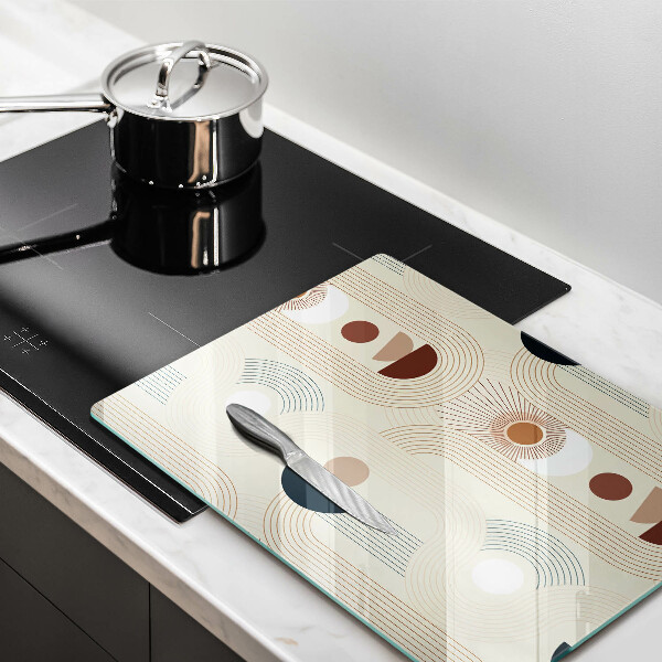 Kuchynská doska zo skla Boho geometrické tvary