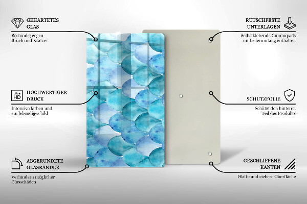 Kuchynská doska zo skla Akvarelové váhy