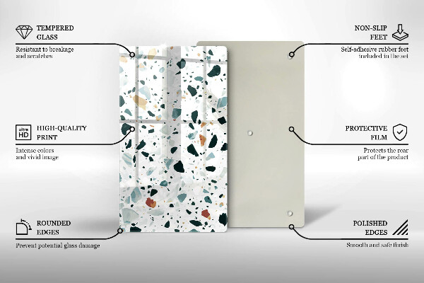 Kuchynská doska zo skla Ľahká kamenina