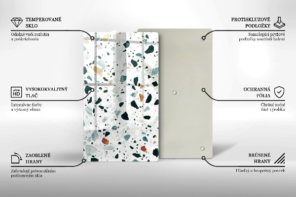 Kuchynská doska zo skla Ľahká kamenina