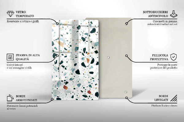 Kuchynská doska zo skla Ľahká kamenina