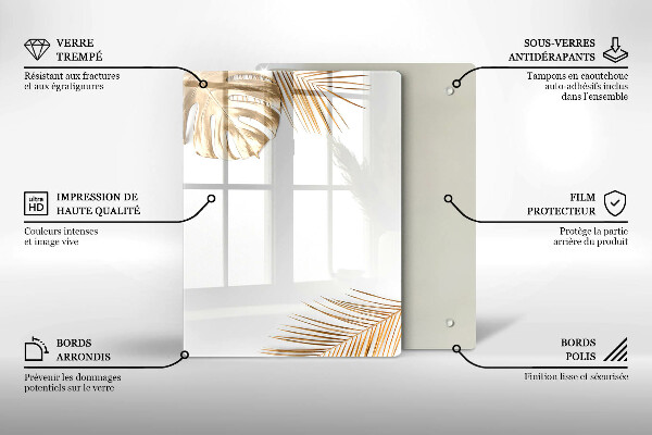 Kuchynská doska zo skla Ľahká kamenina