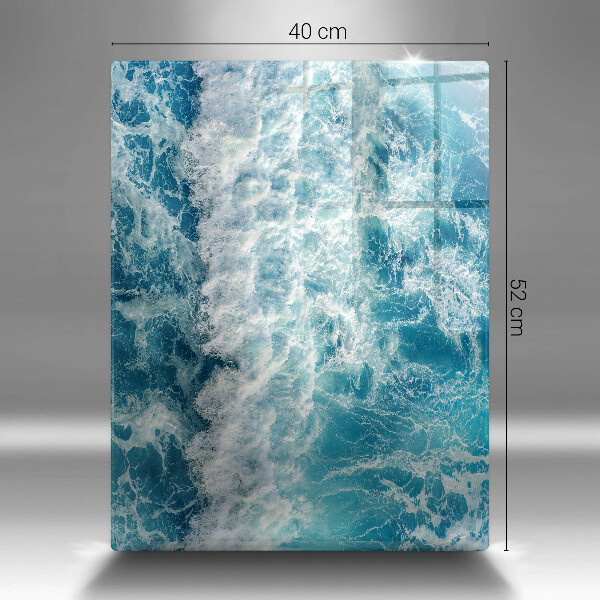 Kuchynská doska zo skla Vlny morskej vody