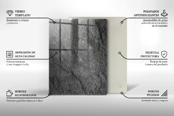 Kuchynská doska zo skla Vlny morskej vody
