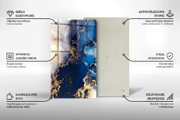 Sklenená doska na krájanie Elegantné pozadie a zlato