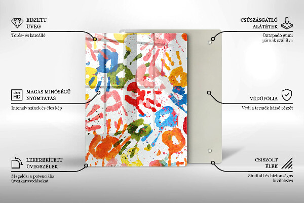 Sklenená doska na krájanie Elegantné pozadie a zlato