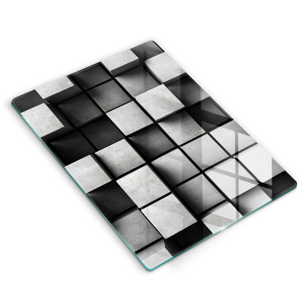 Sklenená doska na krájanie 3D geometria pozadia