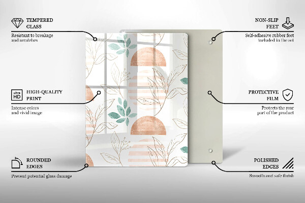 Kuchynská doska zo skla Moderná abstrakcia