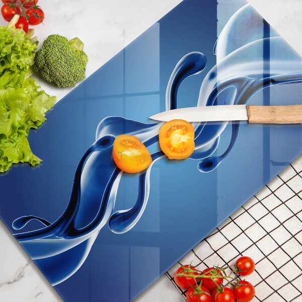 Sklenená doska na krájanie Abstrakcia tekutín