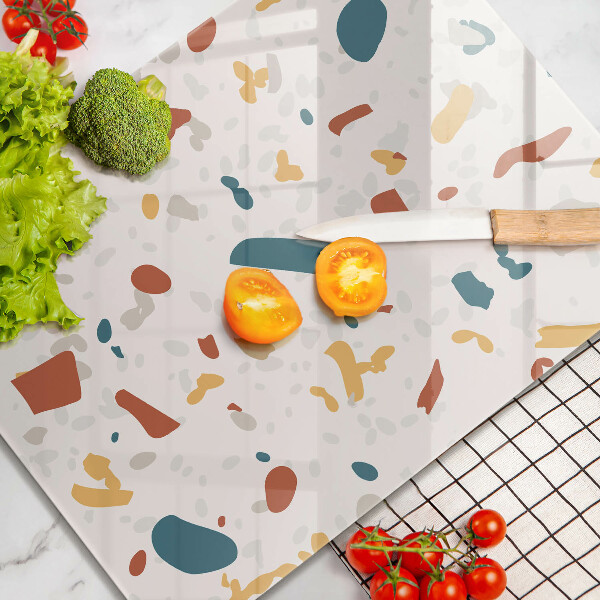 Sklenená doska na krájanie Dekoratívna kamenina