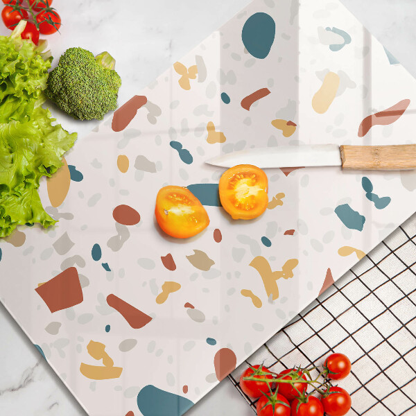 Sklenená doska na krájanie Dekoratívna kamenina