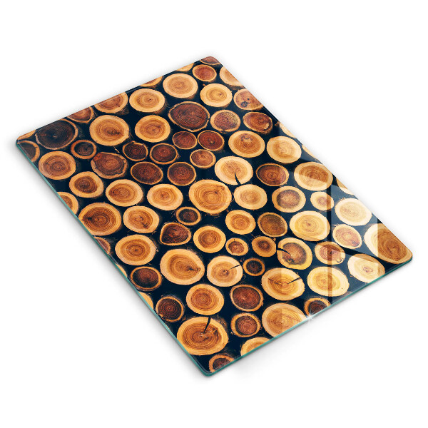 Kuchynská doska zo skla Drevené pne stromov