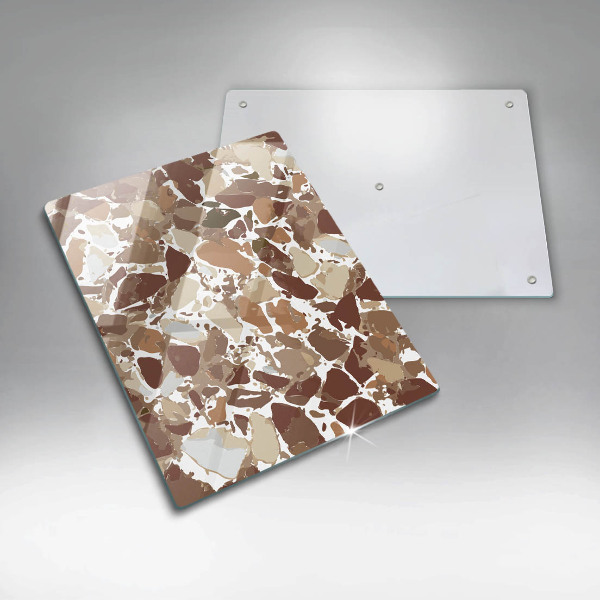 Sklenená doska na krájanie Kamenné ozdobné škvrny