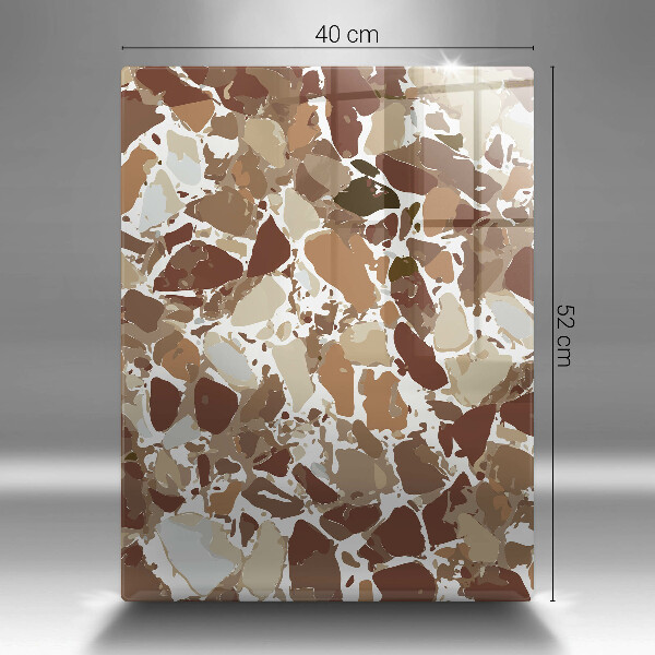 Sklenená doska na krájanie Kamenné ozdobné škvrny