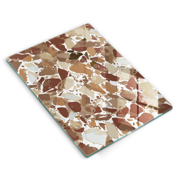 Sklenená doska na krájanie Kamenné ozdobné škvrny