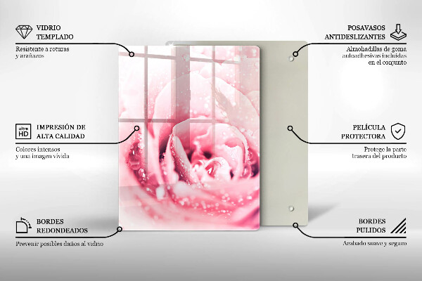Sklenená doska na krájanie Kamenné ozdobné škvrny