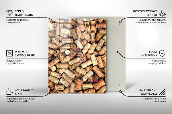 Kuchynská doska zo skla Lyžice s korením