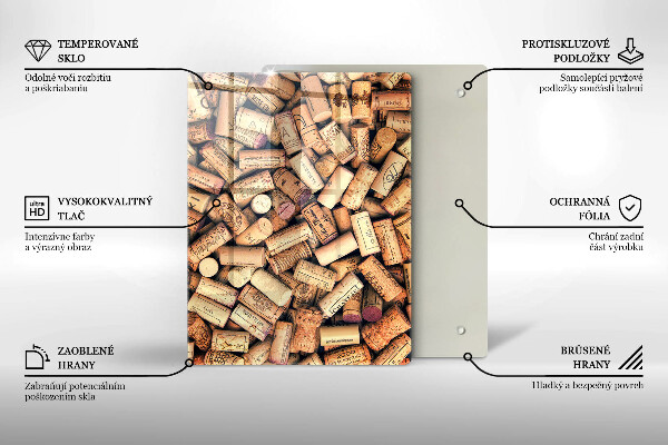 Kuchynská doska zo skla Lyžice s korením
