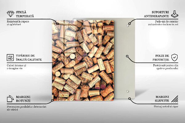Kuchynská doska zo skla Lyžice s korením