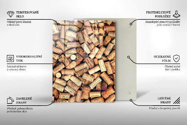 Kuchynská doska zo skla Lyžice s korením