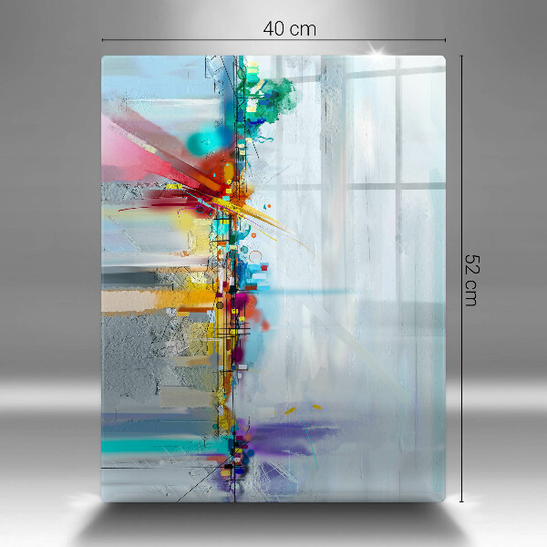 Kuchynská doska zo skla Maľovaná abstrakcia