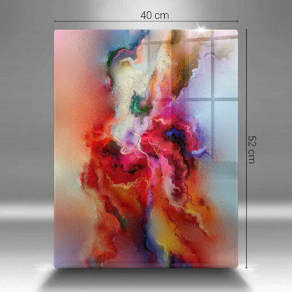 Kuchynská doska zo skla Dymová abstrakcia