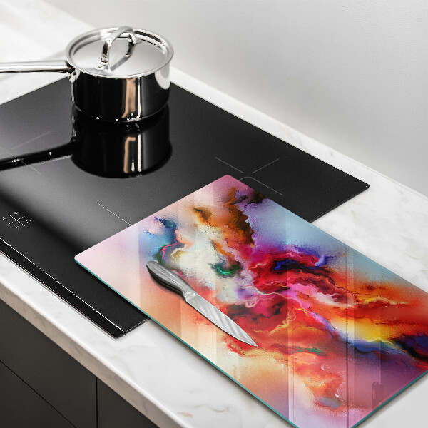 Kuchynská doska zo skla Dymová abstrakcia