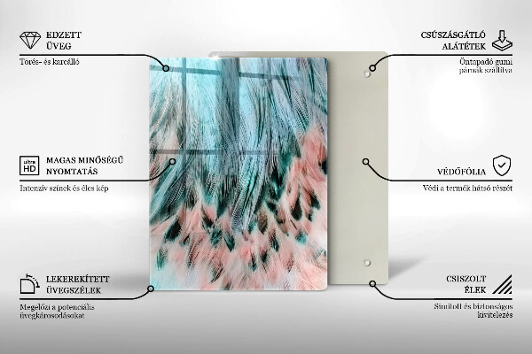 Kuchynská doska zo skla Dymová abstrakcia