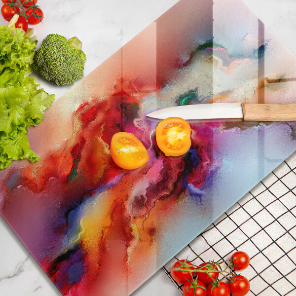 Kuchynská doska zo skla Dymová abstrakcia